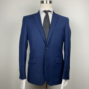 RENOIR Mens Blue Jacket Suit Jacket Coat Blazer Styled In Italy 38S F01017